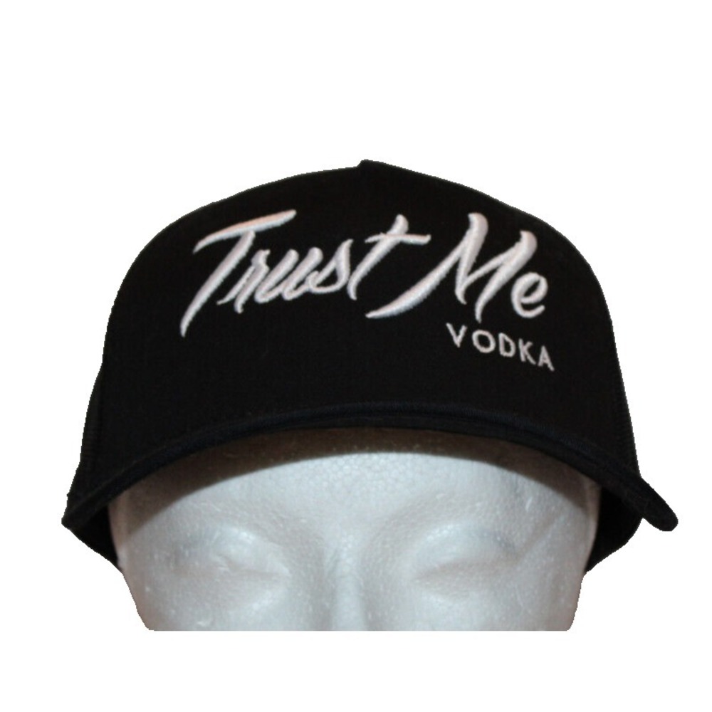 Trust Me Vodka black trucker baseball hat cap mesh The Classics Yupoong